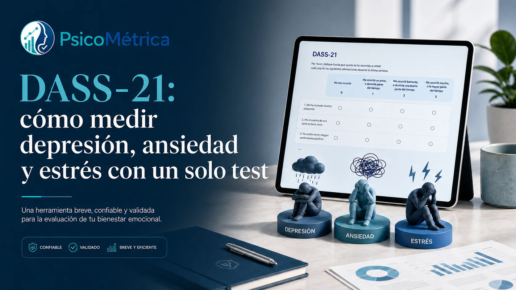 Ilustración del artículo sobre el DASS-21 y sus subescalas
